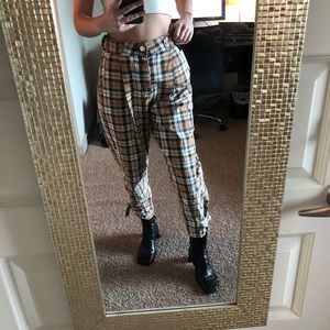 plaid cargo pants